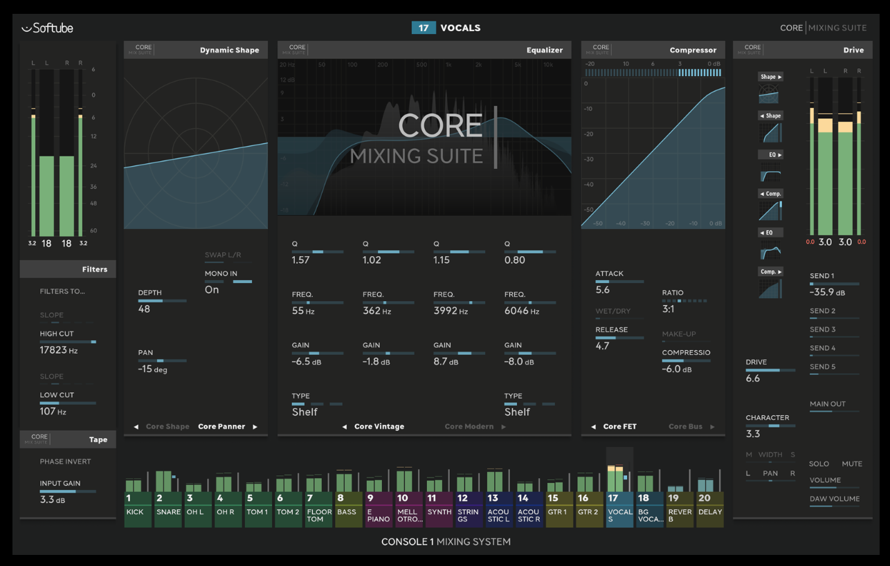 Softube Core Mixing Suite